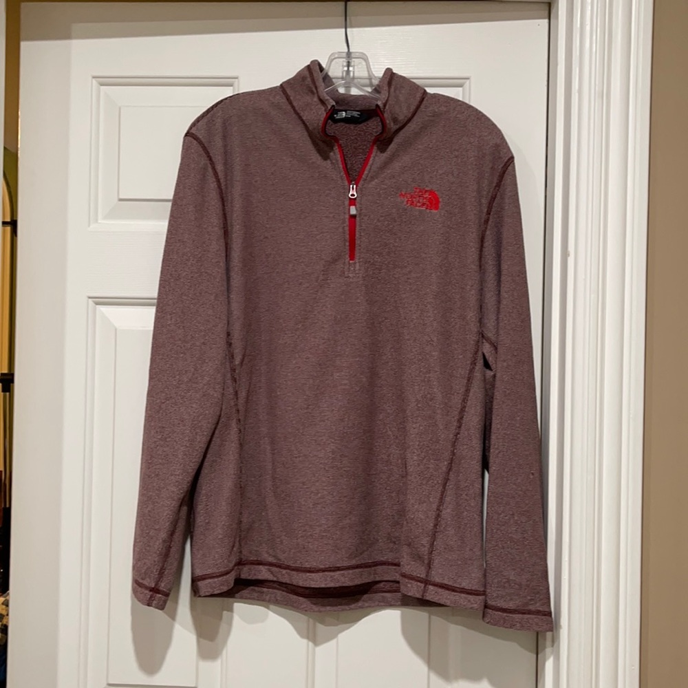 North Face quarter zip pullover lightweight